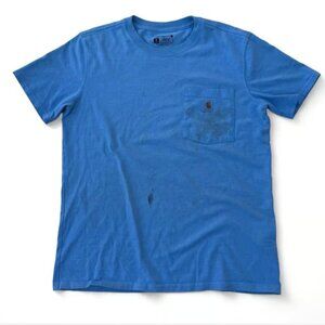 Carhartt blue short sleeve pocket tee